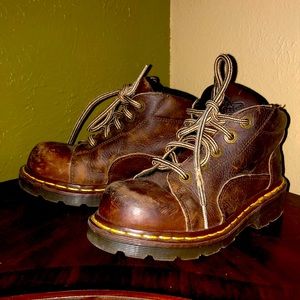 Dr. Martens Low Cut Lace Up Brown Leather Boots